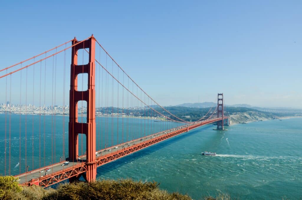 Vista de São Francisco, uma das cidades mais procuradas para abertura de LLC na Califórnia