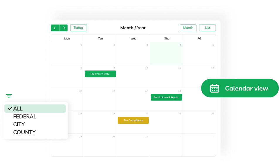 Never lose a deadline or pay fines again with Globalfy's Compliance Calendar
