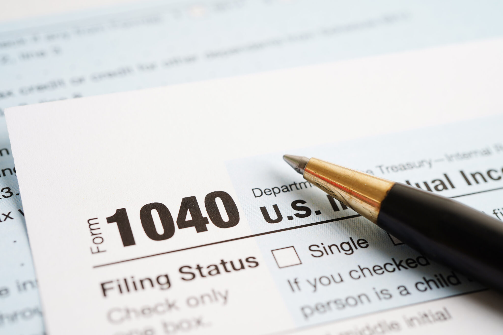 1040 form: part of the Tax Season