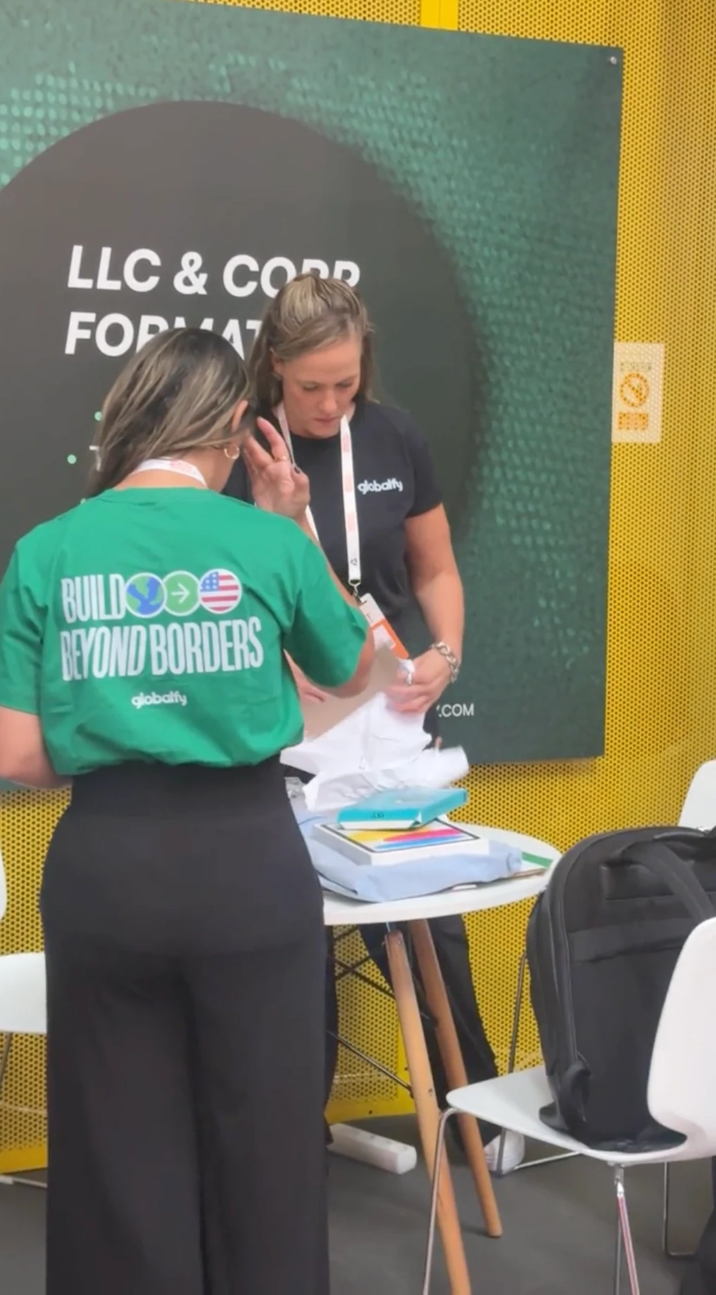 Globalfy team at the booth in Spain